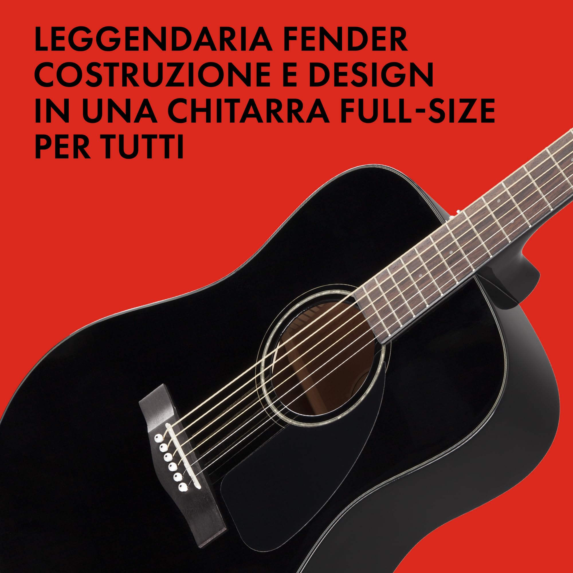 Fender CD-60 Dreadnought V3 DS Chitarra Acustica Mogano Noce Nero