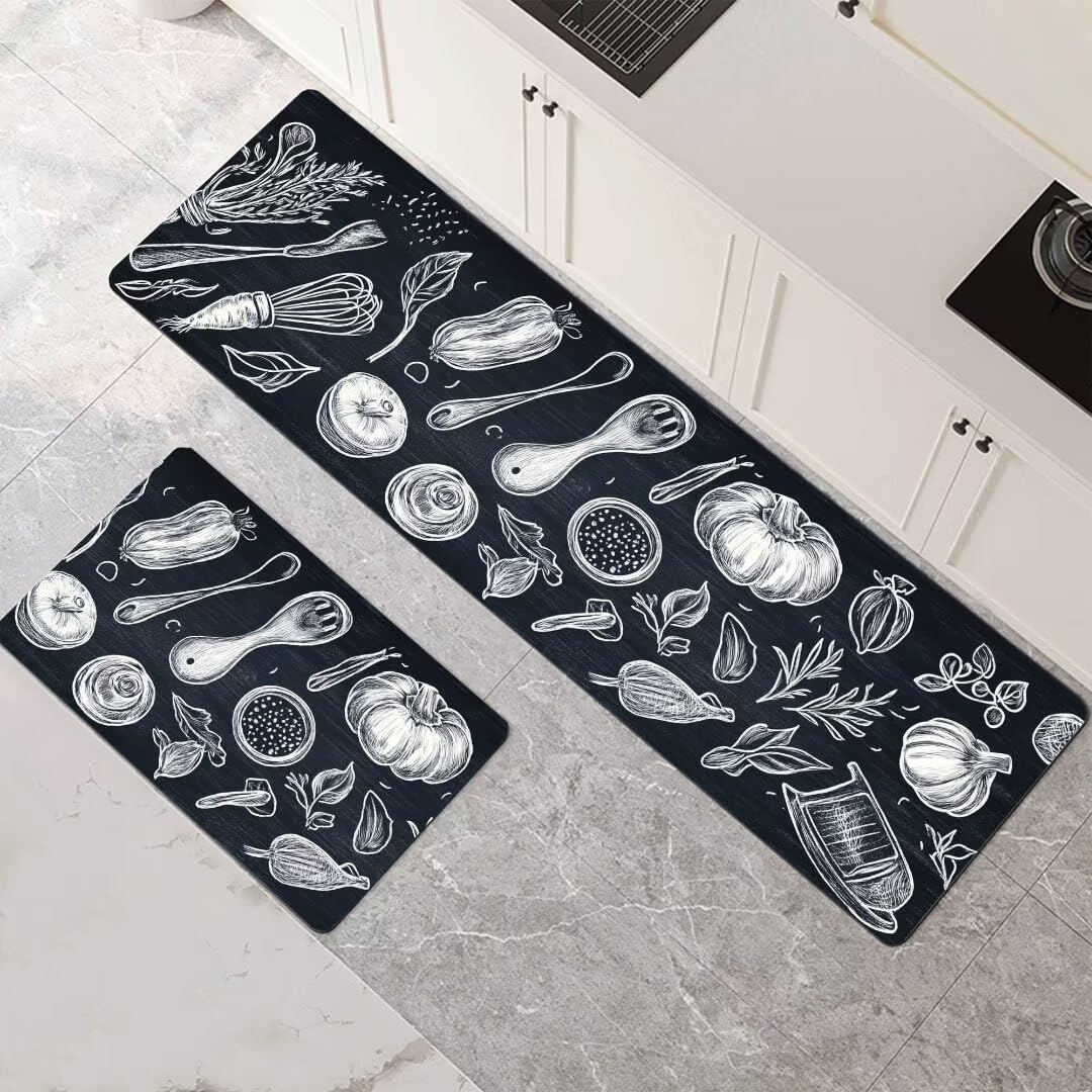 Alfombra cocina súper absorbente pizarra para evitar humedades en pasillos y lavandería