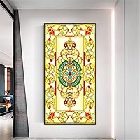 Vista 23 de Película de privacidad para ventanas, estilo diamante, vidrio manchado, sin pegamento, adherencia estática, calcomanías decorativas esmeriladas