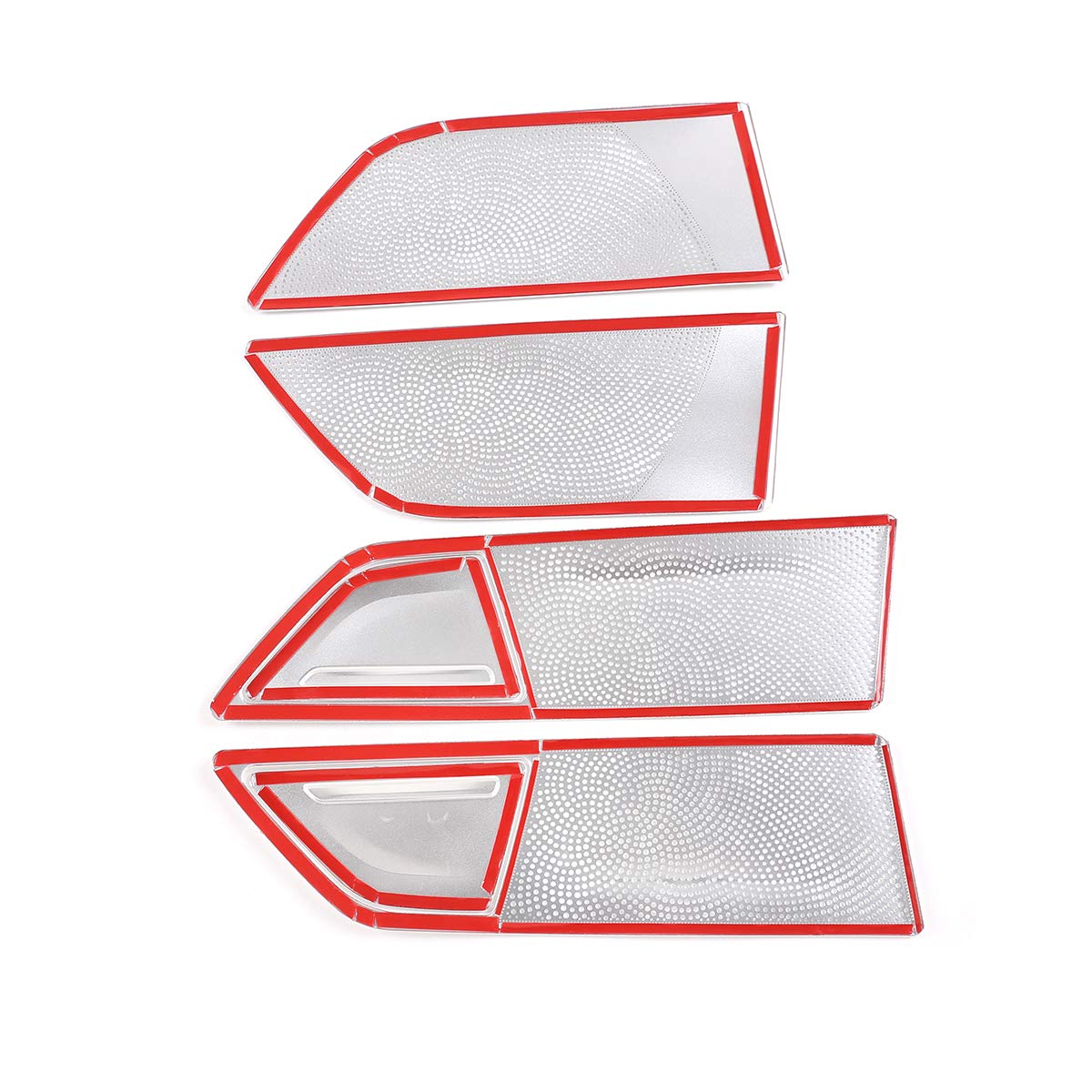 6 szt. Osłona głośnika do drzwi samochodu ze stopu aluminium Osłona panelu Akcesoria samochodowe do serii 7 G11 G12 2016-2020