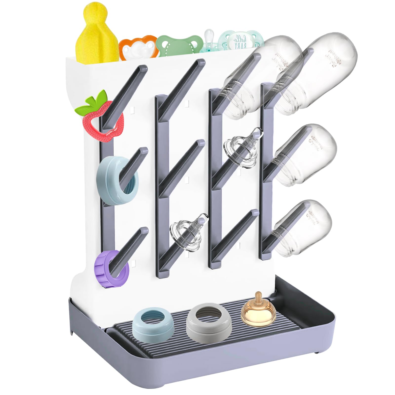 morkka Drying Rack for Baby Accessories Dishwasher-Safe Drying Rack for Hygienic Drying of Baby Bottles Dummies and Tableware