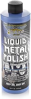 Gliptone Liquid Metal Polish, Ultra Fine Grade, 16 Fl Oz, Restores & Protects Aluminum, Stainless Steel, Billet, Diamond Plate, Bronze, Brass, Chrome, Silver, Gold & Copper