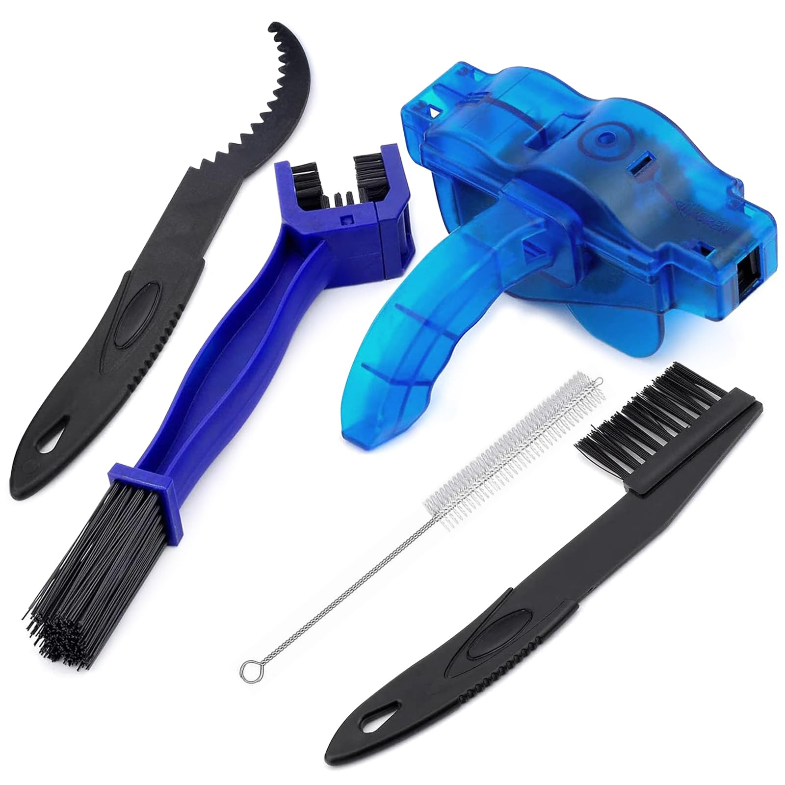Pulisci Catena Bici Lavacatena Pulizia Catena Moto Kit (5 Pezzi)