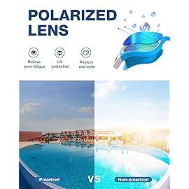 ZIONOR Swim Goggles, G1 Polarized Swimming Goggles UV Protection Anti-fog Adjustable Strap for Adult Men Women (Polarized Light Mirror Gold Lens)