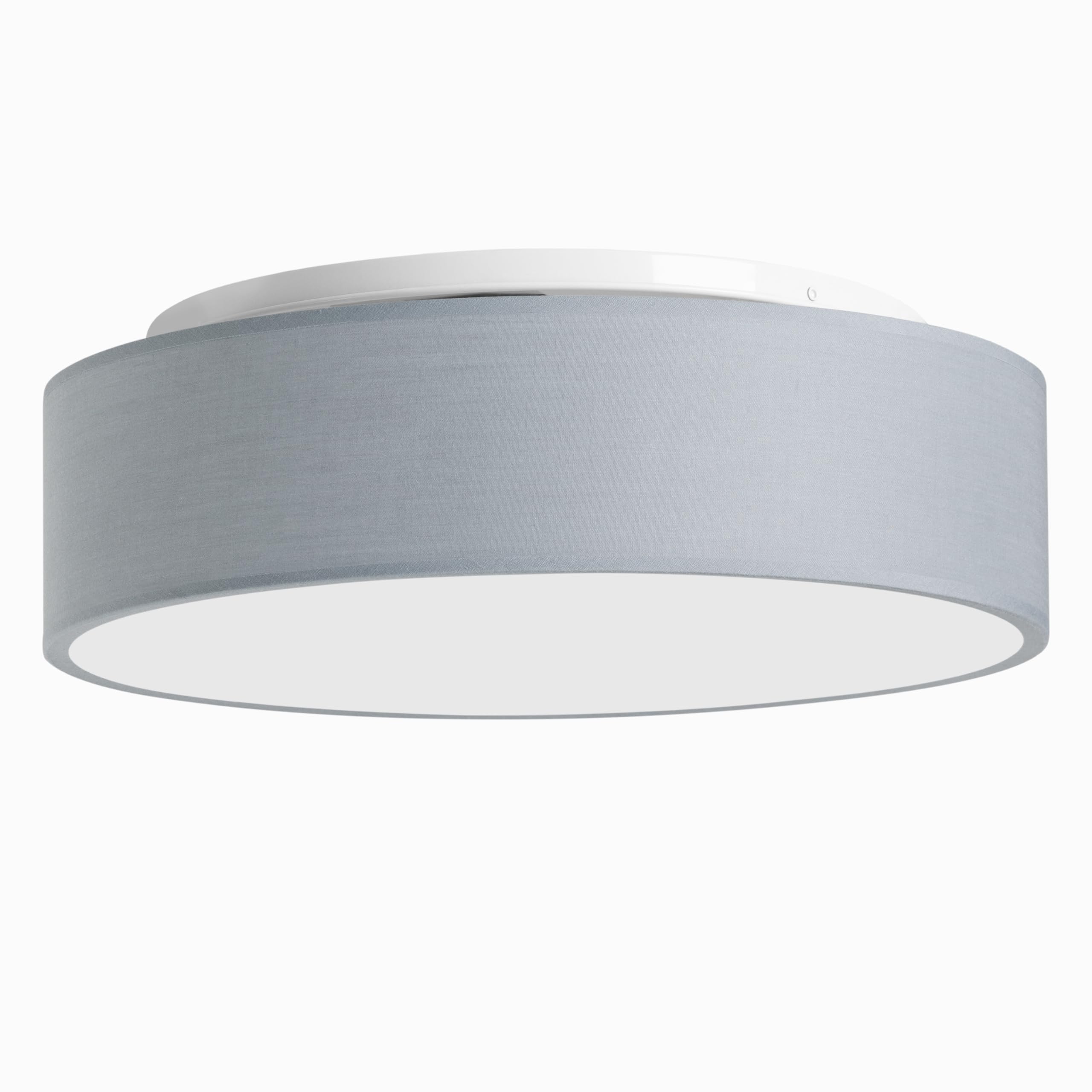 Zedelmaier Deckenlampe Stoff E27 max.40W Deckenleuchte mit Stoff-Lampenschirm Wohnzimmerlampe Schlafzimmer Kinderzimmer Flur Lampe Decke Lampenschirm