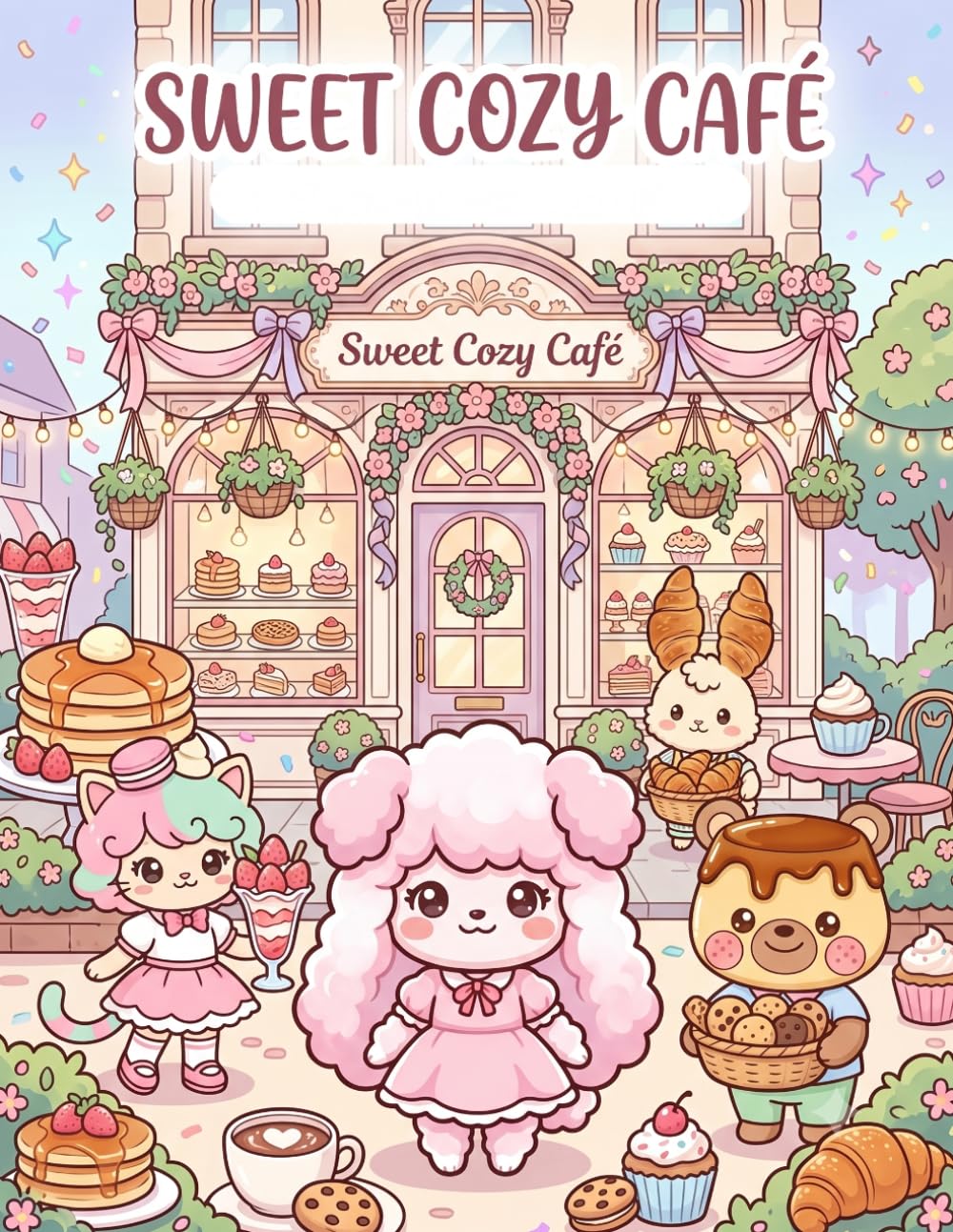 Sweet Cozy Café: Cute Animal Coloring Book