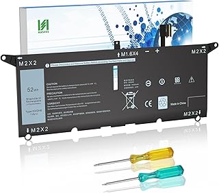 HASESS DXGH8 Laptop Battery Replacement for Dell XPS 13 9370 9380 7390 2019 Inspiron 13 7000 7390 7391 2-in-1 5390 5391 14 7400 7490 Latitude 3301 E3301 Vostro 13 5000 5390 5391 P82G001 P113G001