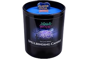 Ouija Witchcraft: Mystic Ouija Board Candle for Mystified Guidance with Crystal Planchette