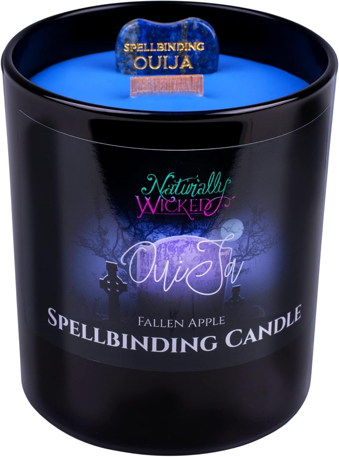 Naturally Wicked Spellbinding Ouija Candle with Crystal
