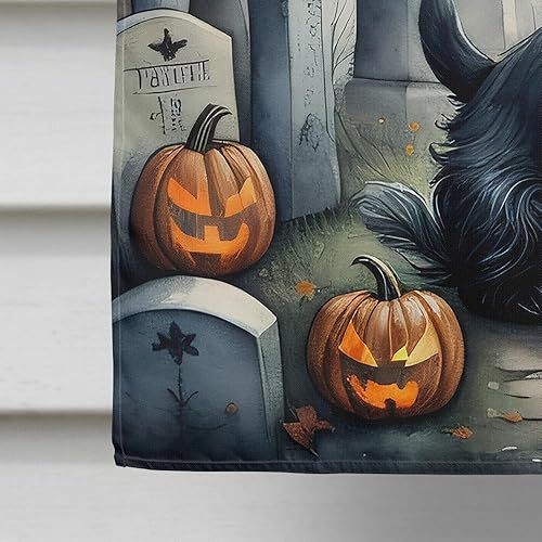 Miniatura 180 de Caroline's Treasures DAC2011GF - Bandera decorativa para jardín de Halloween con diseño de beagle para jardín, jardín, jardín, jardín, multicolor