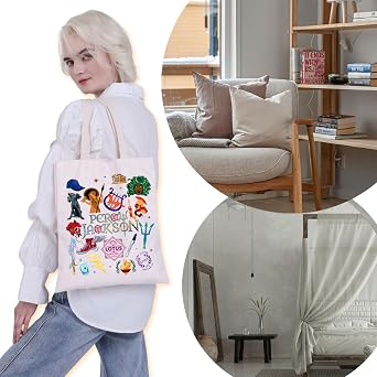 VAMSII P Inspired Canvas Tote Bag P -Bookish -Camp H (Perc J tote)