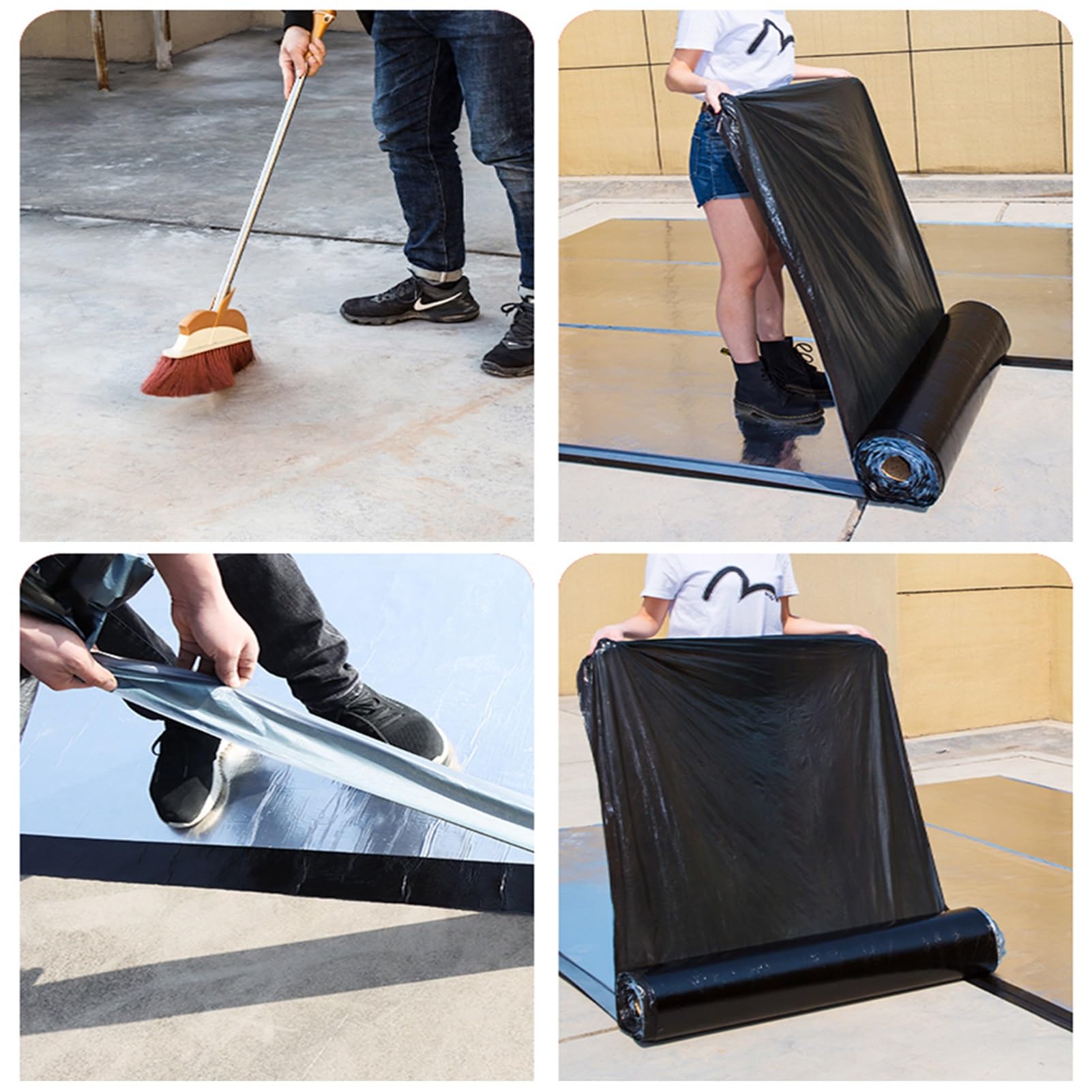 Nastro autoadesivo impermeabile per riparazione tetti, pellicola di alluminio isolante per pareti, pavimenti, soffitti e finestre