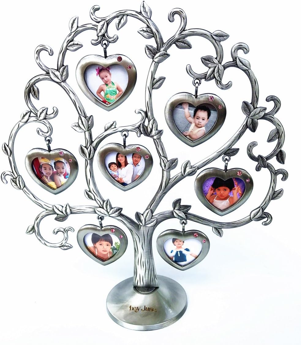 hey June Family Tree Fashion Metal Picture Frame Hanging Photo Frames Tree Love Photo Happiness Tree (Tree Shape)