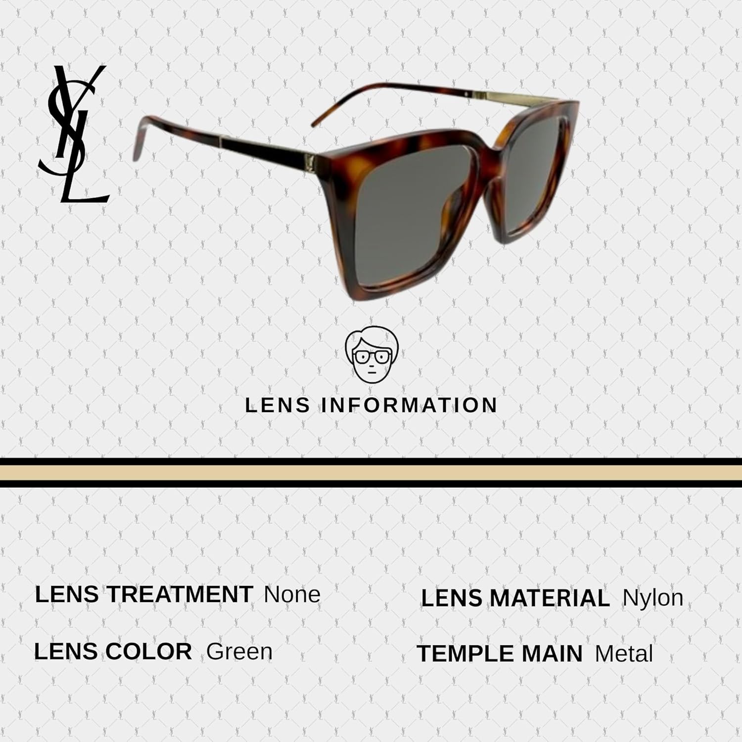 SAINT LAURENT SL M100 Squared shape Sunglasses + Bundle with eSHADES Luxury Eyewear Kit - Image 5