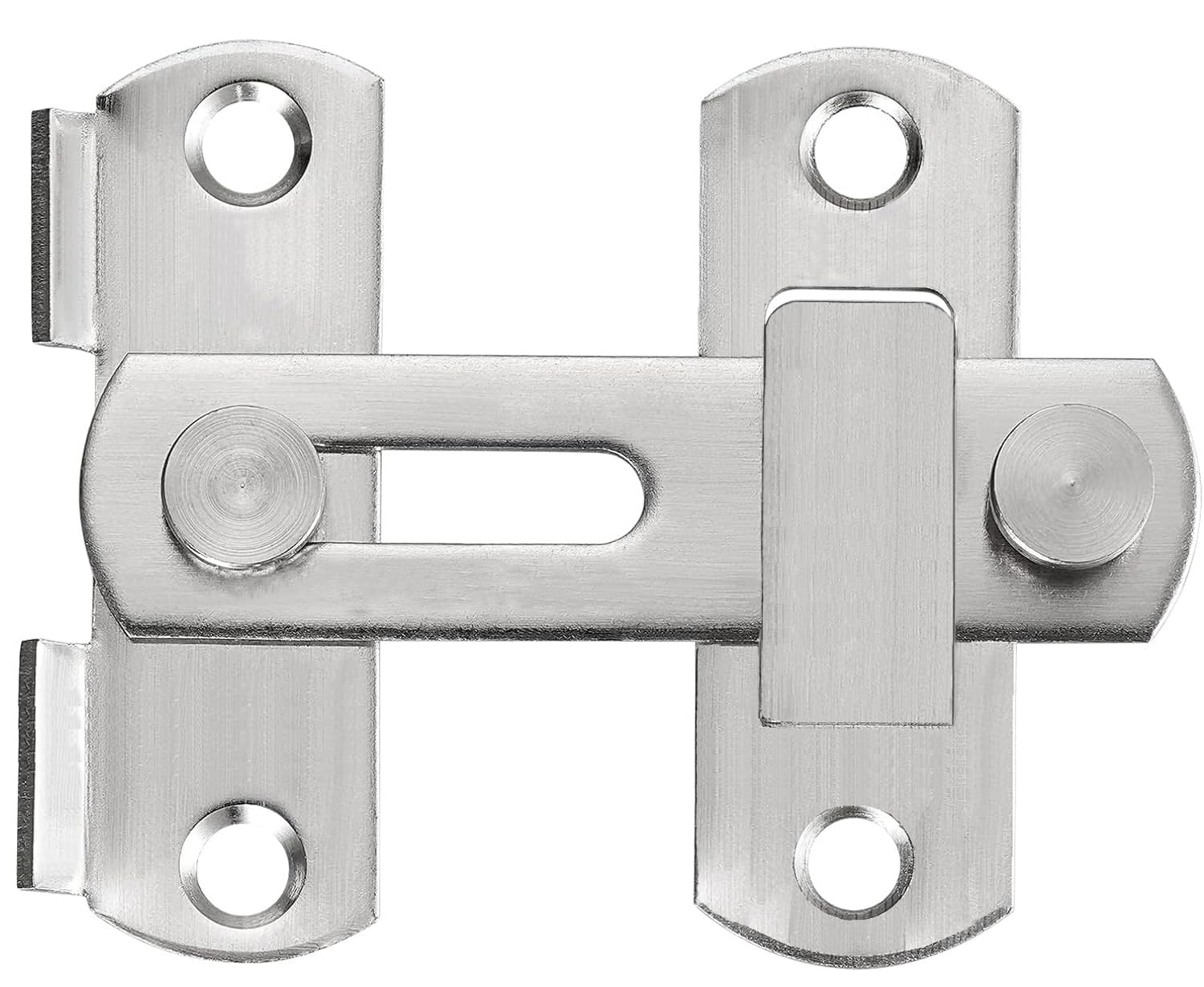 ZiYuya Flip Sliding Barn Door Lock, Stainless Steel Gate Latch Door Bolt Buckle