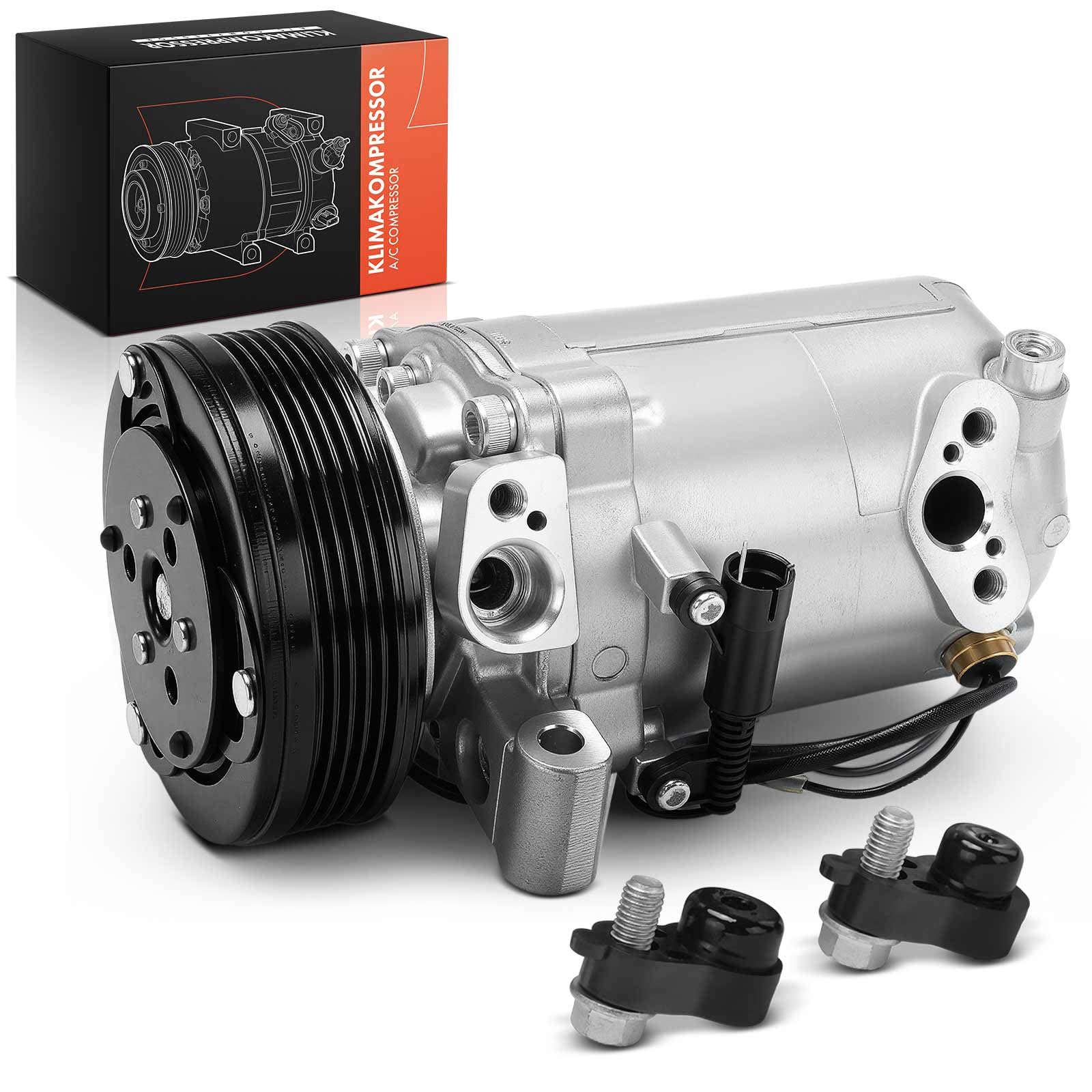 Frankberg Compresor de aire acondicionado Sistemas de aire acondicionado con embrague Compatible con Serie 3 E46 X3 E83 Z3 E36 5 Series E39 Replace# 64526901206incl. aceite premezclado