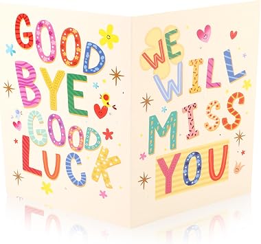 Gosknor Giant Farewell Greeting Card with Envelope