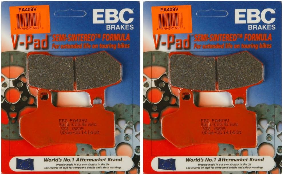 EBC Brake Pads FA409V (2 Packs - Enough 2 Rotors)