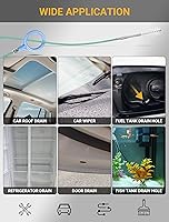 Vista 6 de Herramienta Mejorada de Limpieza de Drenaje de Techo Solar Automático, Cepillo de Drenaje Flexible de 78 Pulgadas, Limpiadores de Tubería Larga