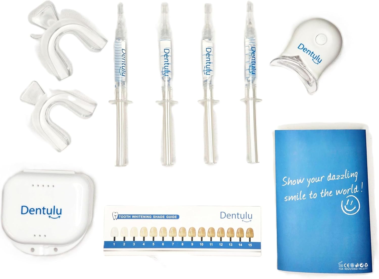 3D Dazzling White Teeth Whitening Kit – LED Light & Gel System for Fast, Professional Teeth whitening Results at Home