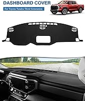 Vista 2 de FIILINES - Cubierta para tablero, accesorio para tablero de malla antideslizante, parasol sin reflejos y protector compatible con Toyota Tundra