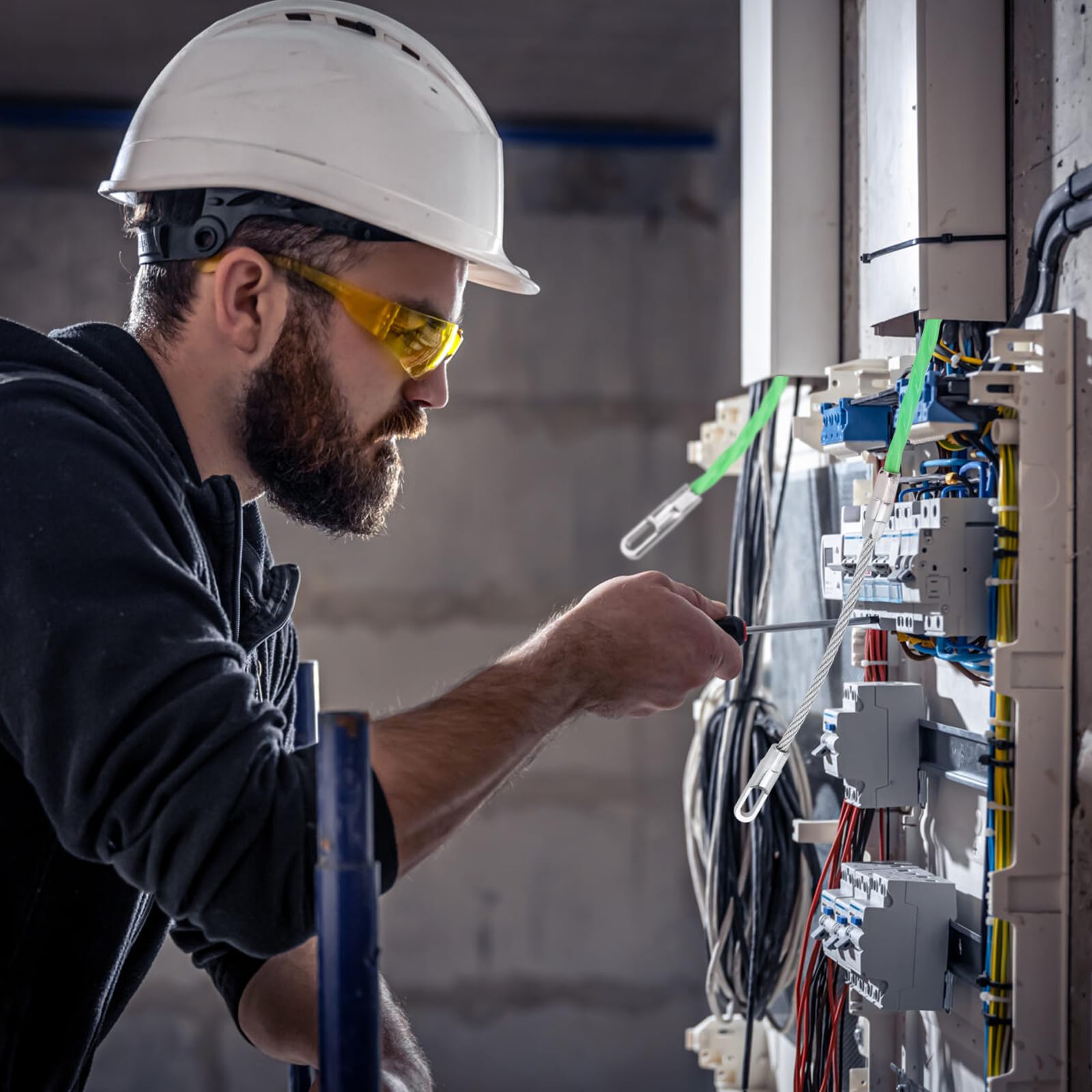 Sonda Passacavi 2 pezzi, Bomtop Sonda Passacavi Professionale 15 Metri +10 Metri Sonda Elettricista Sonda Passacavi Professionale elettricista attrezzi per Tiracavi tubature con curve strette