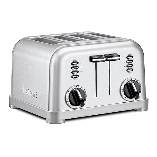 Cuisinart CPT-180P1 Metal Classic 4-Slice Toaster, Brushed Stainless