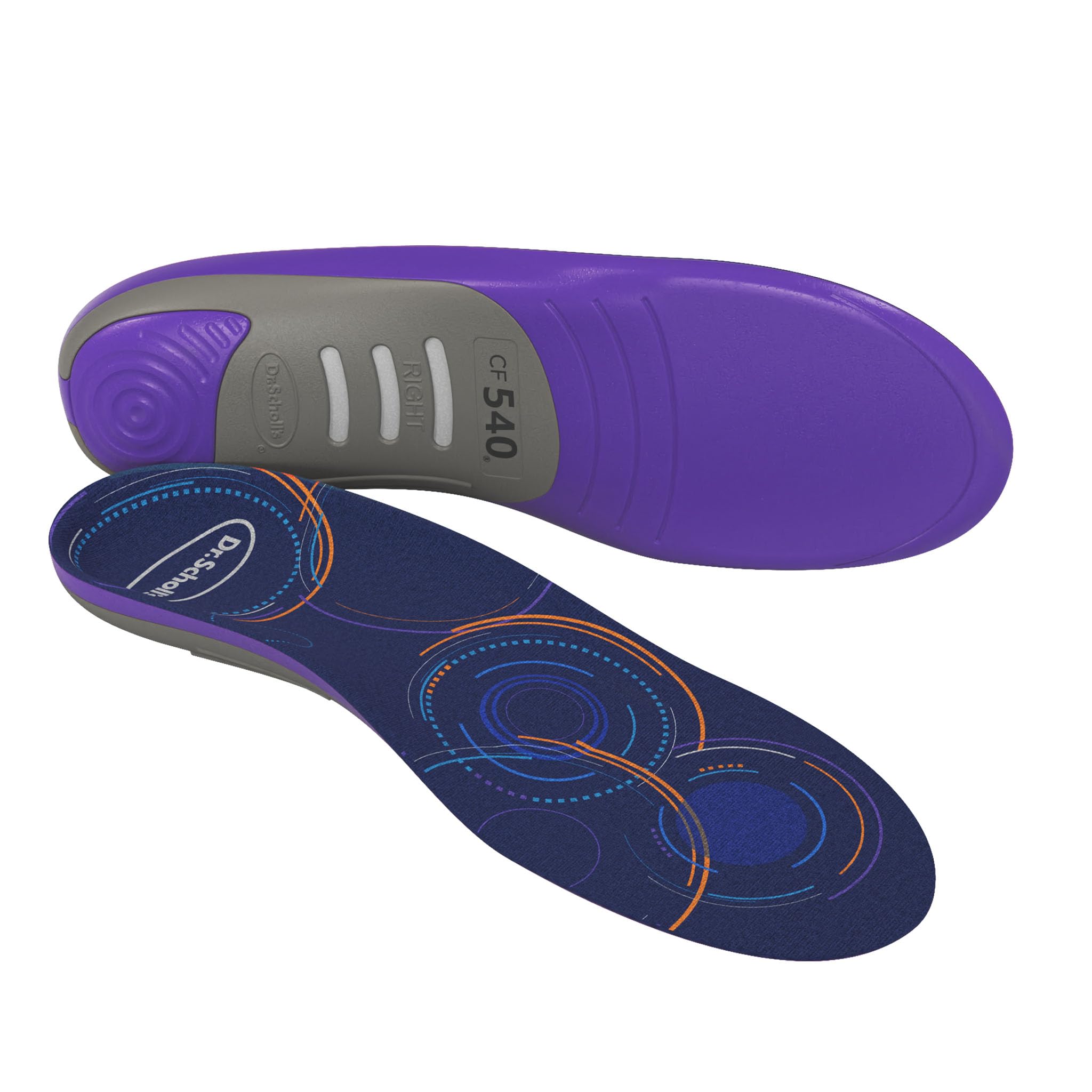 Dr. Scholl's Custom FiT Comfort – Plantar Fasciitis Insoles, Orthotics Shoe Inserts with Arch Support for Men & Women, Suitable for 220+ lbs, Stay on Your Feet All-Day with Optimum Cushioning, CF540