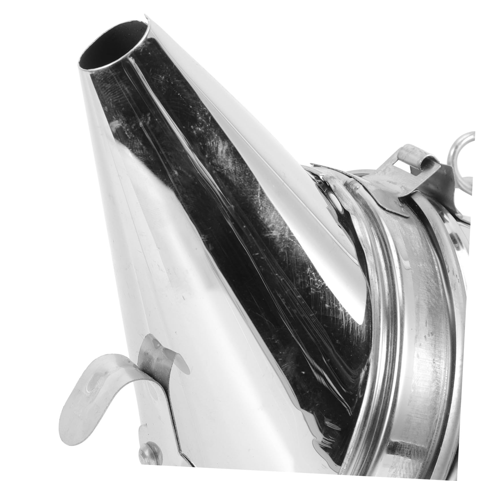 DOITOOL Fumoir à Abeilles en Acier Inoxydable pour Apiculture Protection Thermique, Outil Manuel Portable pour Ruches, Usage Extérieur et Entretien de Ruche, Mini Fumoir Solide