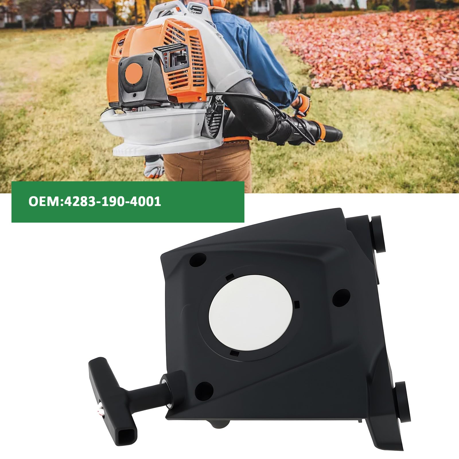 Ensemble de Démarreur à Rappel de Remplacement Compatible avec Stihl BR800 BR800X 4283-190-4001 Le Souffleur à Dos