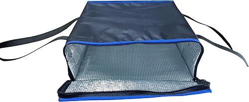 Miniatura 4 de ATYARD Bolsa de entrega de pizza, 14 x 14 x 5 pulgadas, bolsas calentadoras de pizza para llevar calientes, bolsa de entrega de alimentos aislada,