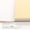 Clairefontaine Pastel Mat 96016C Drawing Pad (12 Sheets 18 x 24 cm 360 g with 4 Transparent Dividers with Special Cardboard Ideal for Pastel and Chalk) Light Yellow Yellow Dark Grey and Light Grey