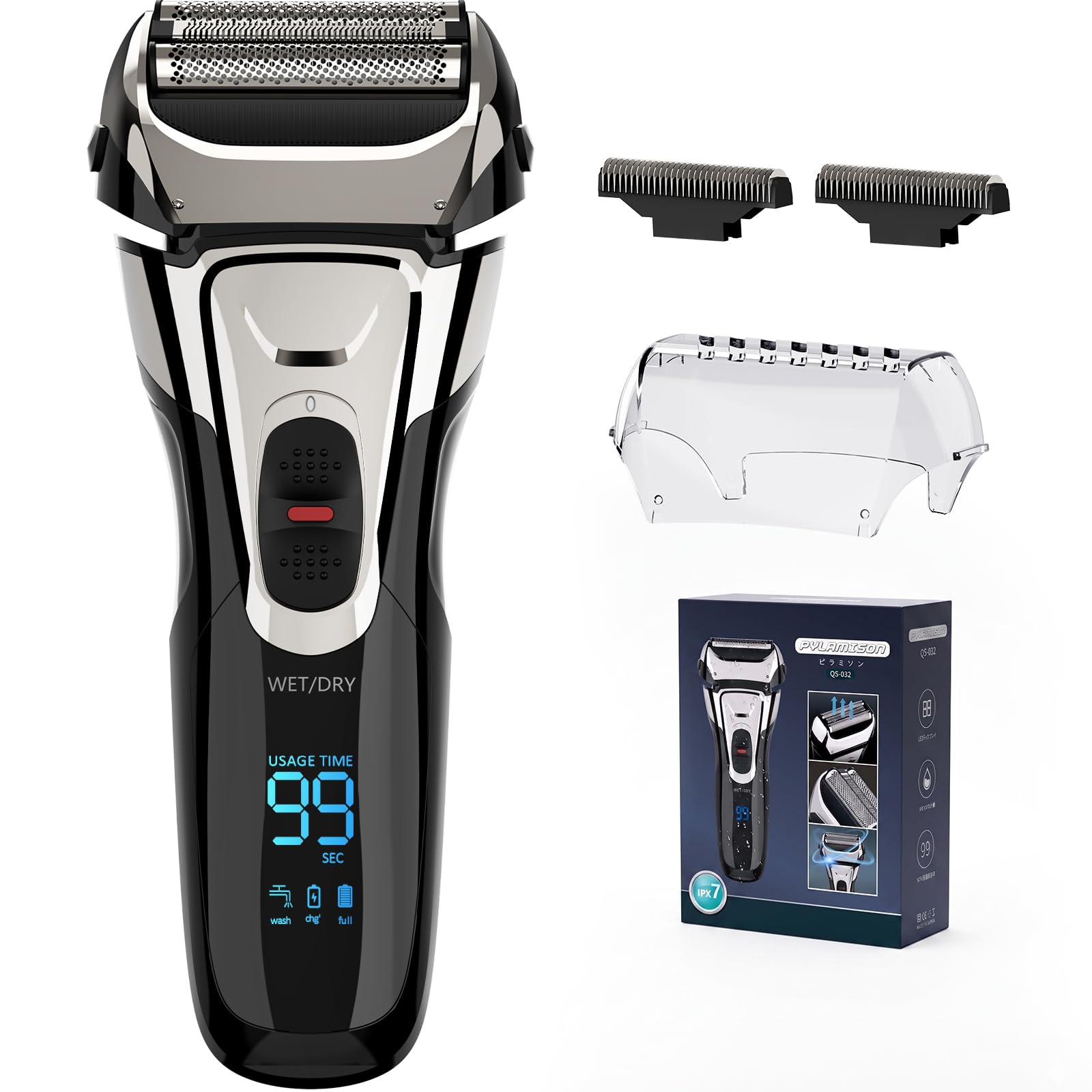 新品！電気シェーバー　メンズ　髭剃り　往復式　3枚刃　小型　防水　深剃り Amazon | シェーバー メンズ ひげそり 電動シェーバー 髭剃り 電気