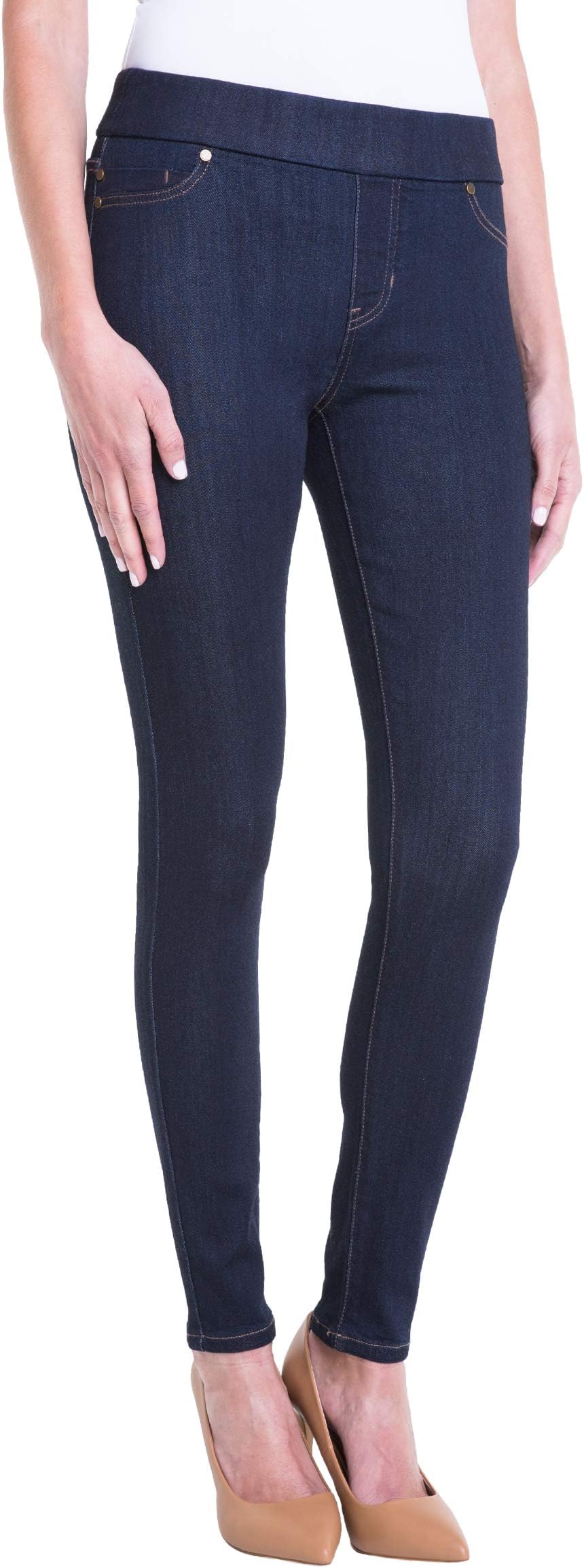Liverpool Women's Sienna Legging Pull-On Denim Jeans Indigo Rinse