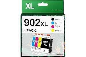 902 XL 902XL Ink Cartridges Replacement for HP Ink 902 Combo Pack