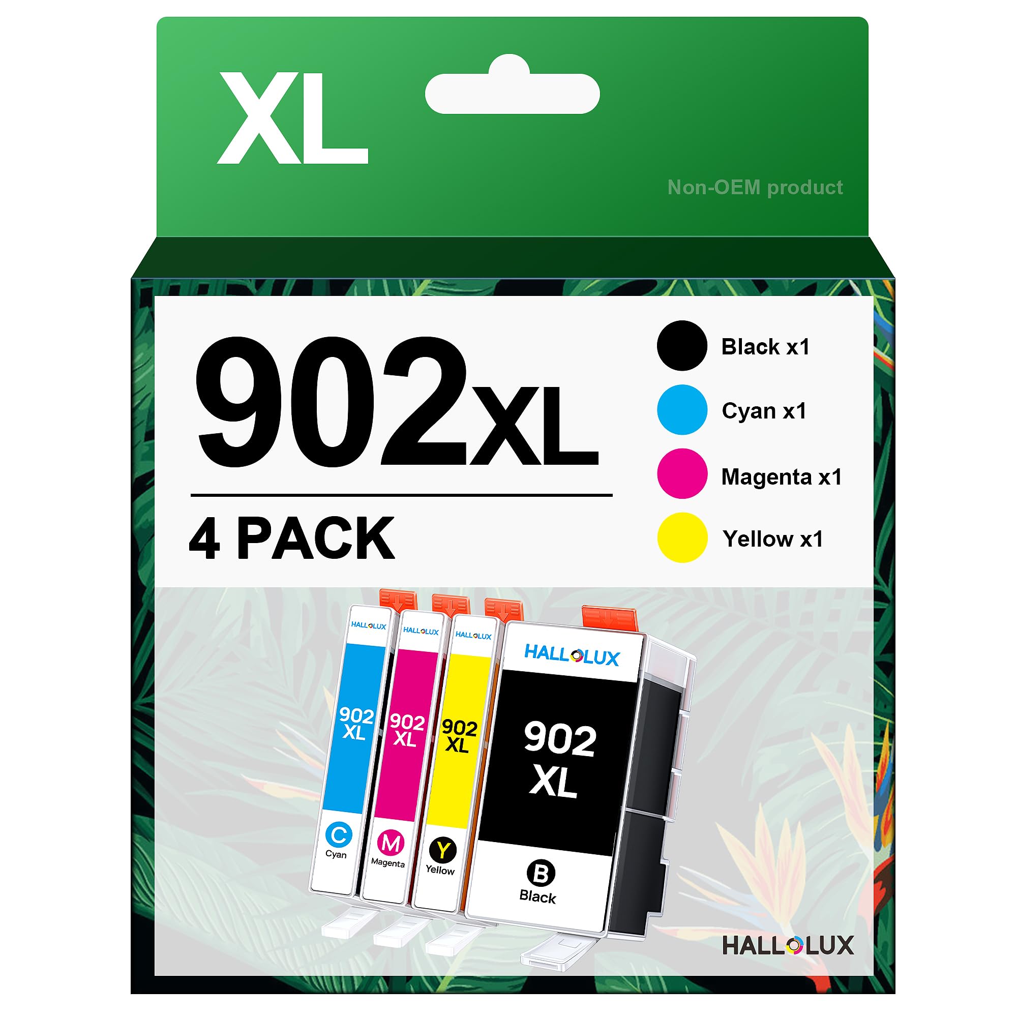 Cartucce Per Hp 6950 Officejet Cartucce Inchiostro 902-XL Compatibili Per HP OfficeJet Pro 6978, 6968, 6970, 6958, 6950 - Alto Rendimento, 4 Colori 7590 Ax - Foto 8