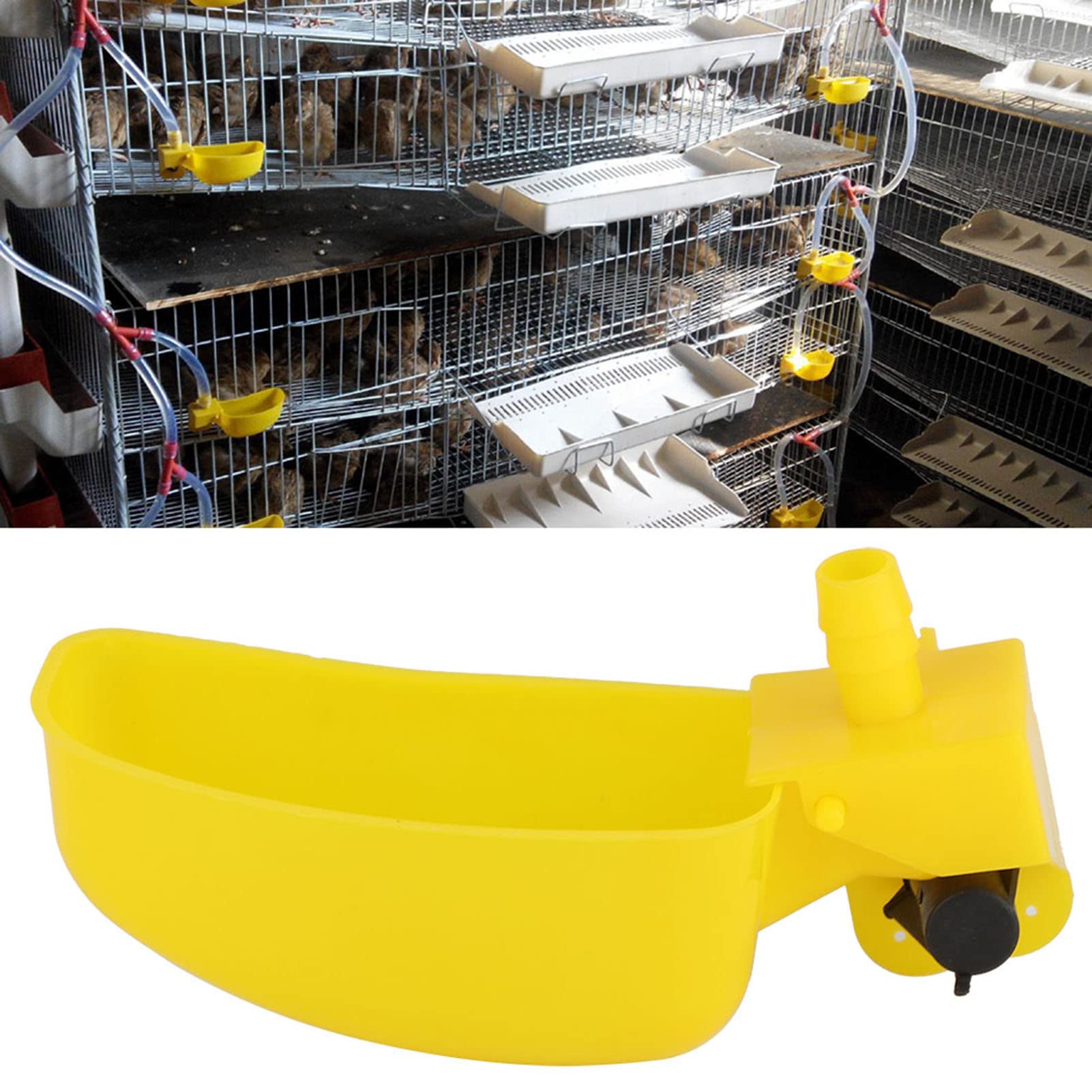 12Pcs Quail Water Cups Pigeon Automatic Bird Waterer For Cage Hang Drinker Breeding Poultry Drinking Bowls(Red - View #5