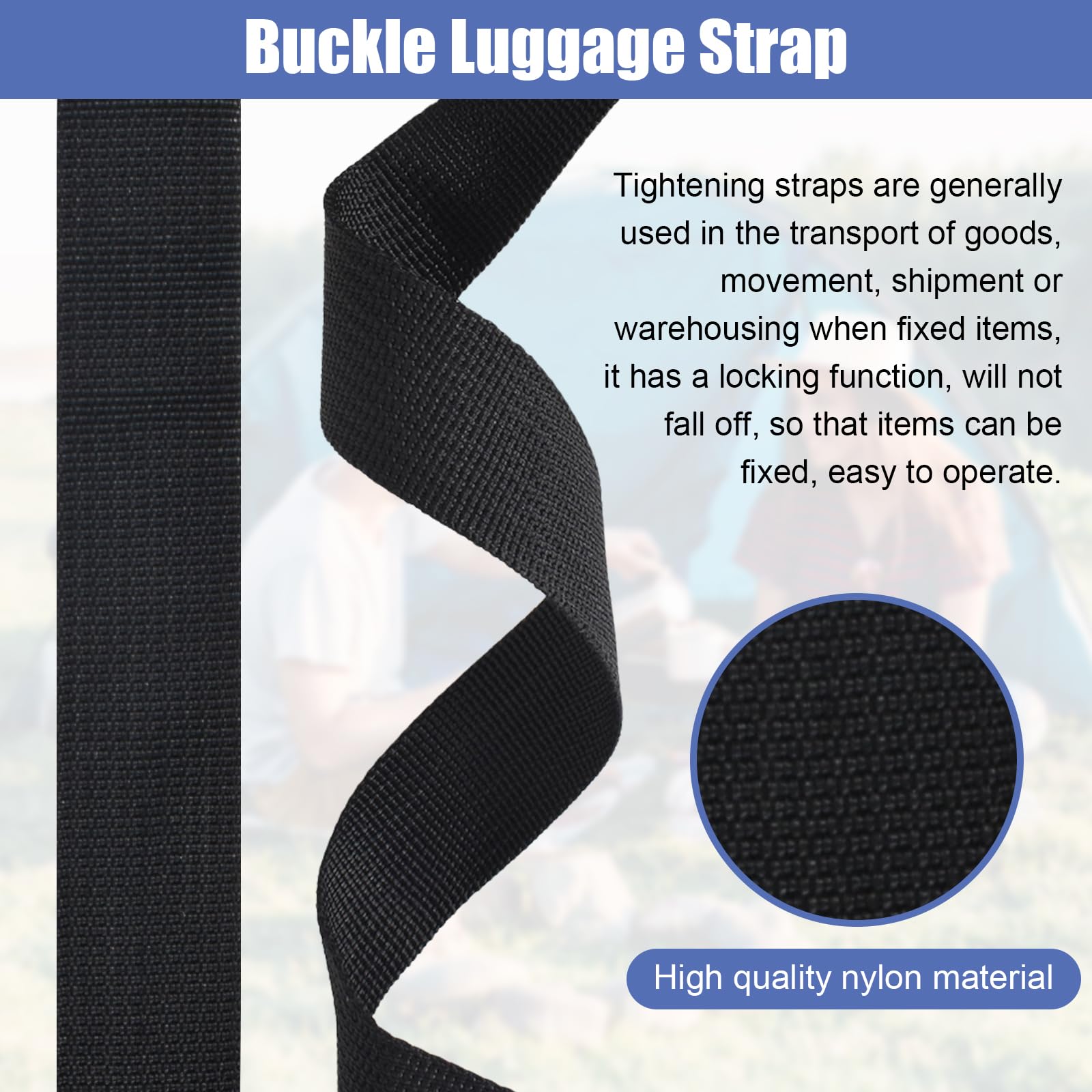 5m Fettuccia Nylon 30mm Con Fibbie - Kit Per Fai Da Te, Collari Cani, Zaini, Cinture - Foto 2