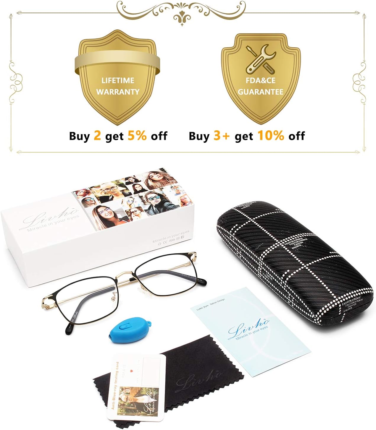 Cheapest 🛒 Livho Blue Light Blocking Glasses, Fashion Square Fake Eyeglasses Frame Anti UV Ray Filter Computer Gaming Glasses for Men Women New Product Livho Blue Light Blocking Glasses, Fashion Square Fake Eyeglasses Frame Anti UV Ray Filter Computer Gaming Glasses for Men Women