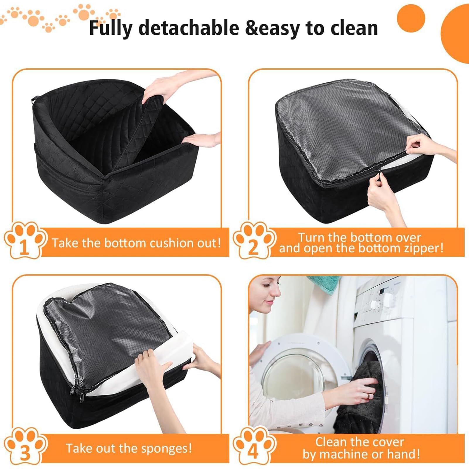 Sillita de Coche para Perros Asiento para Mascotas en el Coche | Cojín Para Gatito En Vehículo Para Viajes Excursiones Por Carretera Camping Urbano Exterior Commuting RV SUV Sedán