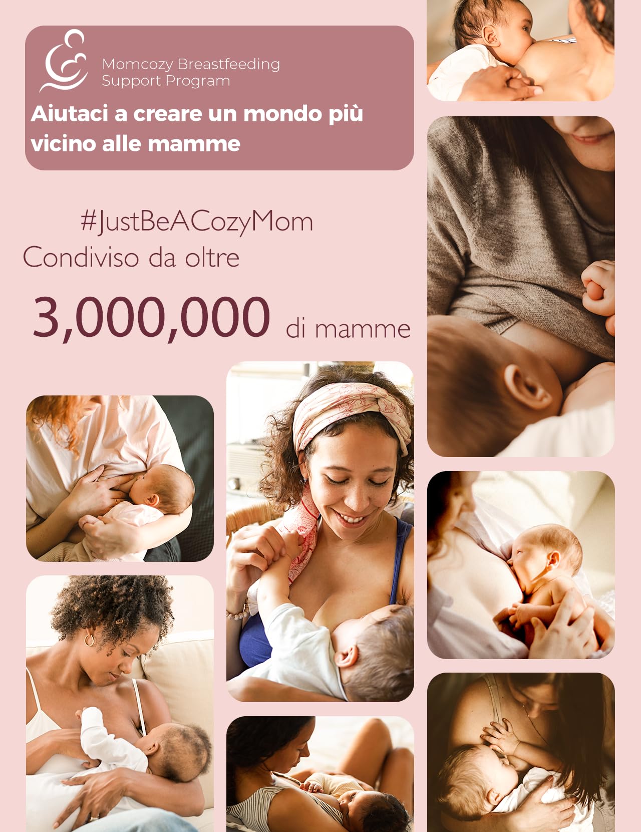 Momcozy V1 Pro Tiralatte Elettrico Indossabile a Mani Libere, Aspirazione fino a 300 mmHg, 3 Ritmi e 15 Livelli, Coppe da 230 ml, Flangia DoubleFit, Rosso Cozy
