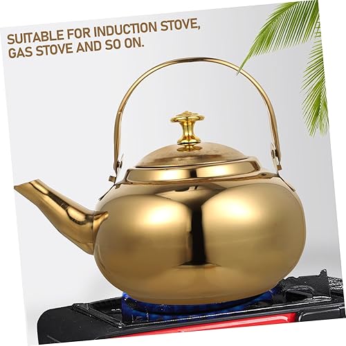 Miniatura 7 de NAMOARLY Exquisita olla de acero inoxidable Hervidor de té Estufa Tetera Hervidor de acero inoxidable Hervidor de agua Estufa Top Silbando Hervidor