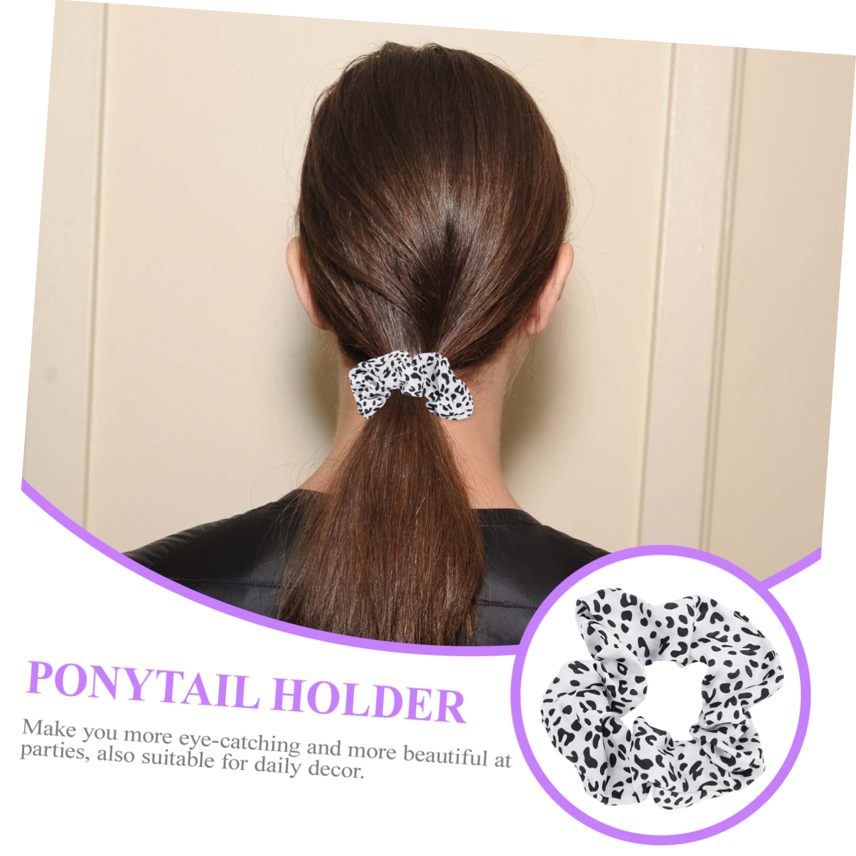 50stücke Haargummis Im Kuhmuster Elegante Haarbänder Für Pferdeschwanz Modische Haaraccessoires Für Alltag Und Partys Weich Und Langlebig Für Damen Und Mädchen