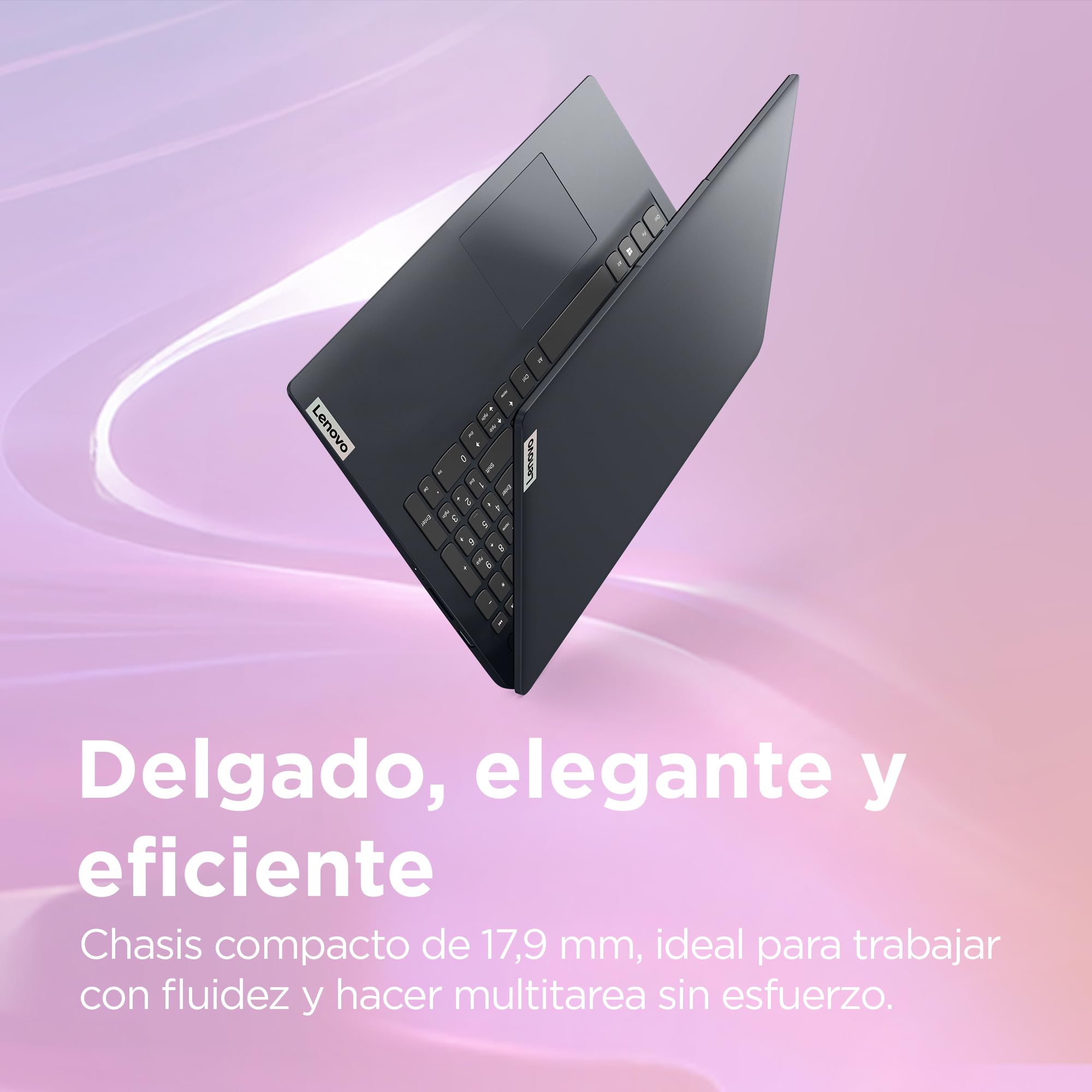 Lenovo IdeaPad 1 Gen 7 - Ordenador Portátil 15.6" FullHD (AMD Ryzen 7 5700U, 8GB RAM, 512GB SSD, AMD Radeon Graphics, Sin Sistema Operativo) Azul - Teclado QWERTY Español