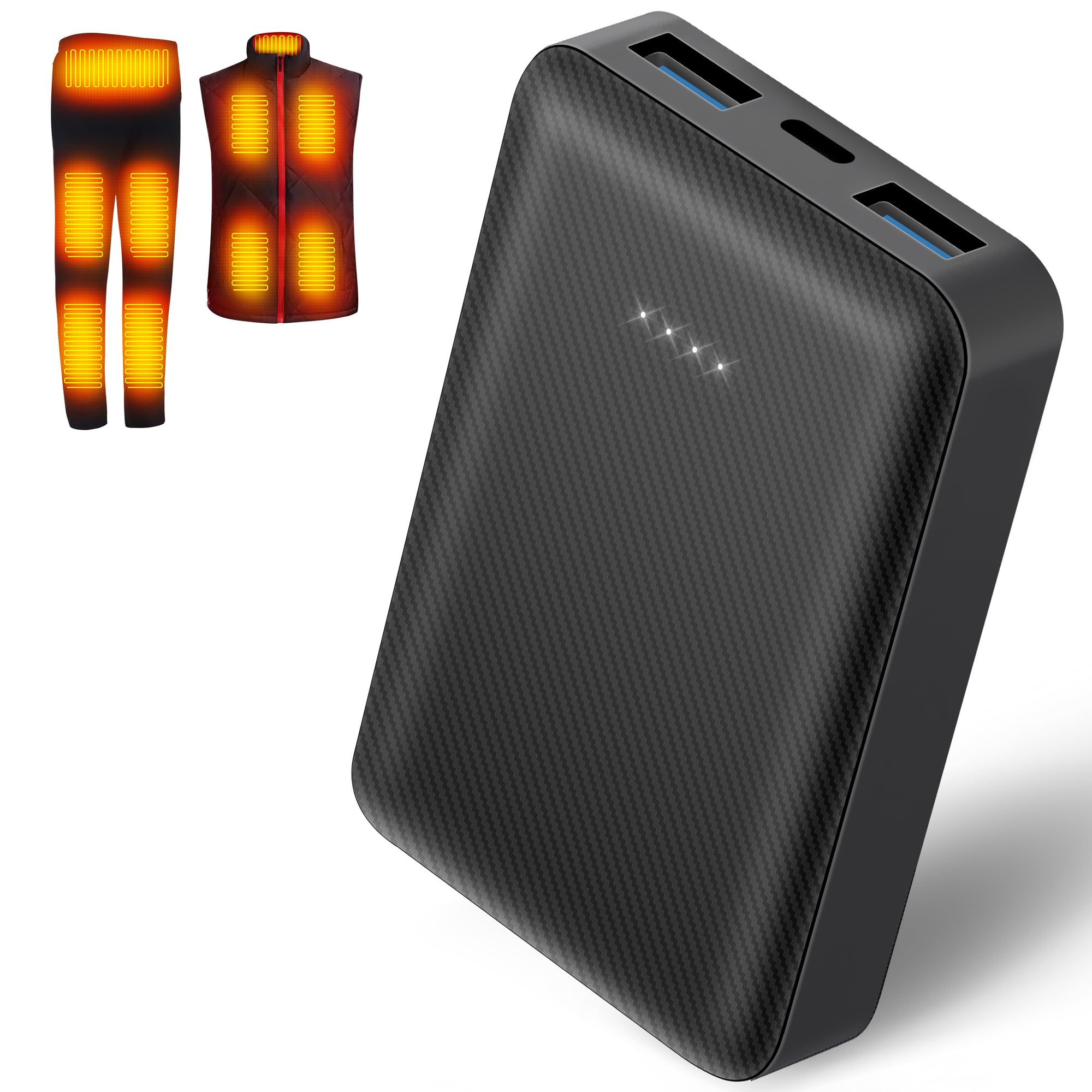 V-TAC Power Bank 10000 MAh MagSafe Ultra Sottile Magnetico Con Ricarica Wireless Colore Bianco P 248551