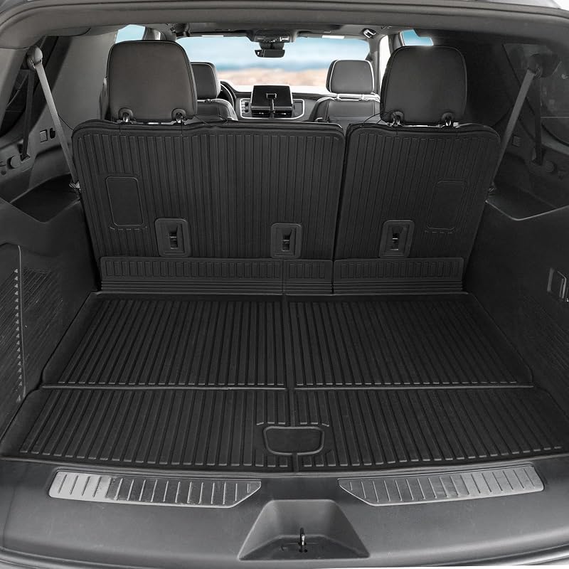 Forro de porta-malas com protetor de encosto em TPE para Chevrolet Suburban e GMC Yukon XL 2021–2026 GALVAGNITE