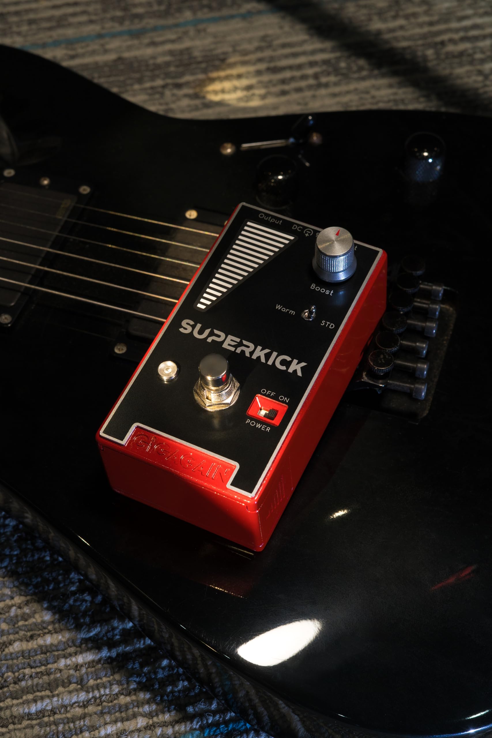 GP01 Superkick Booster gitarowy – Clean Boost & Overdrive, przezroczysty dźwięk, dynamiczna reakcja, True Bypass, kompaktowy metalowy do gitary elektrycznej