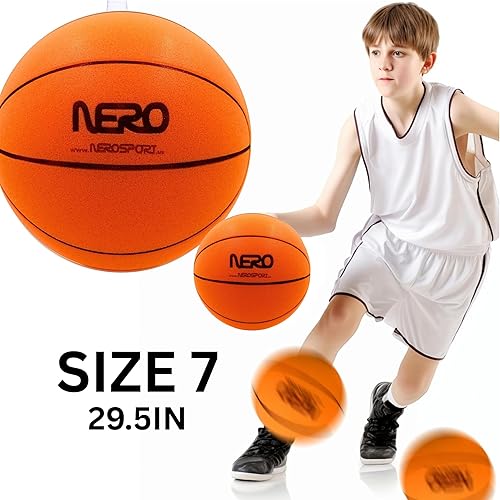 Miniatura 2 de NERO SPORT Ninja Silent Basketball- Soft Foam Indoor Hoop Play  Soundless Ball for Quiet Dribbling and Indoor Training