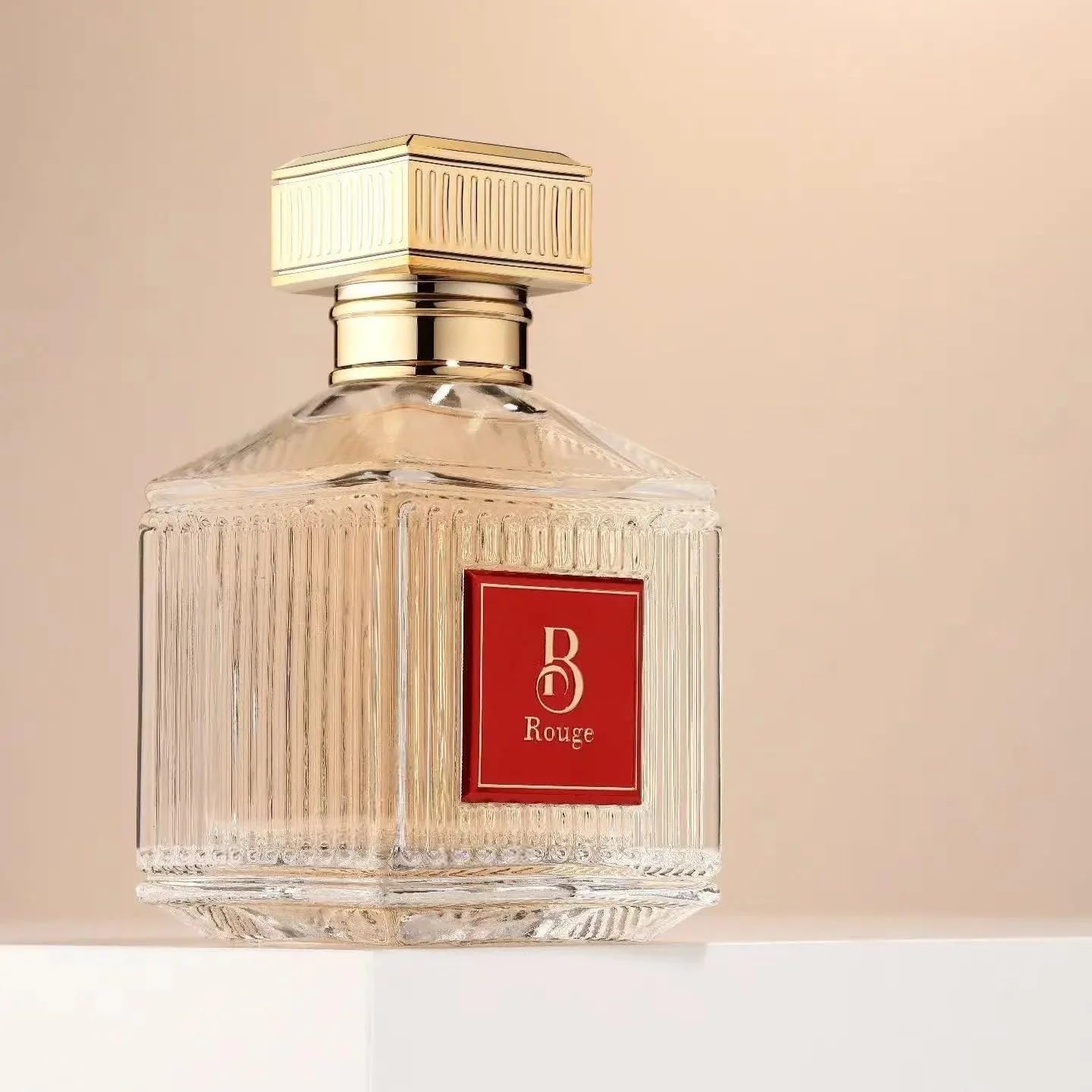 B Rouge Eau de Parfum, Luxury Fragrance for Women, Gold and White