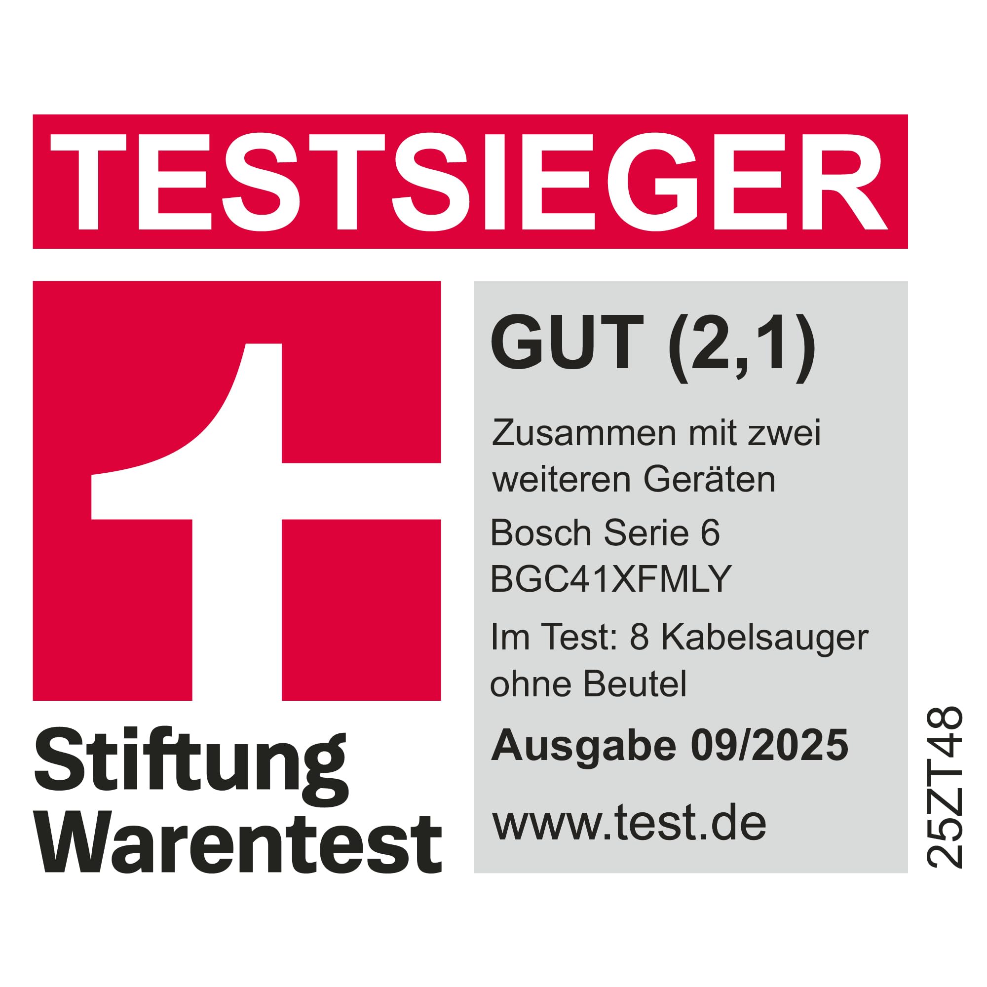 Bosch Staubsauger beutellos Serie 6 ProFamily BGC41XFMLY, ideal für Allergiker, Hygiene-Filter, 10 J. Motorgarantie, Spielzeugfalle, XXL-Polsterdüse, XXL-Fugendüse, hohe Saugkraft, leise, 750 W, blau